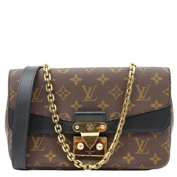 Louis Vuitton  Marceau Monogram Canvas Chain Shoulder Bag Black - Picture 1 of 12